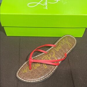 Sam Edelman Red Thong Sandals